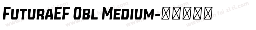 FuturaEF Obl Medium字体转换